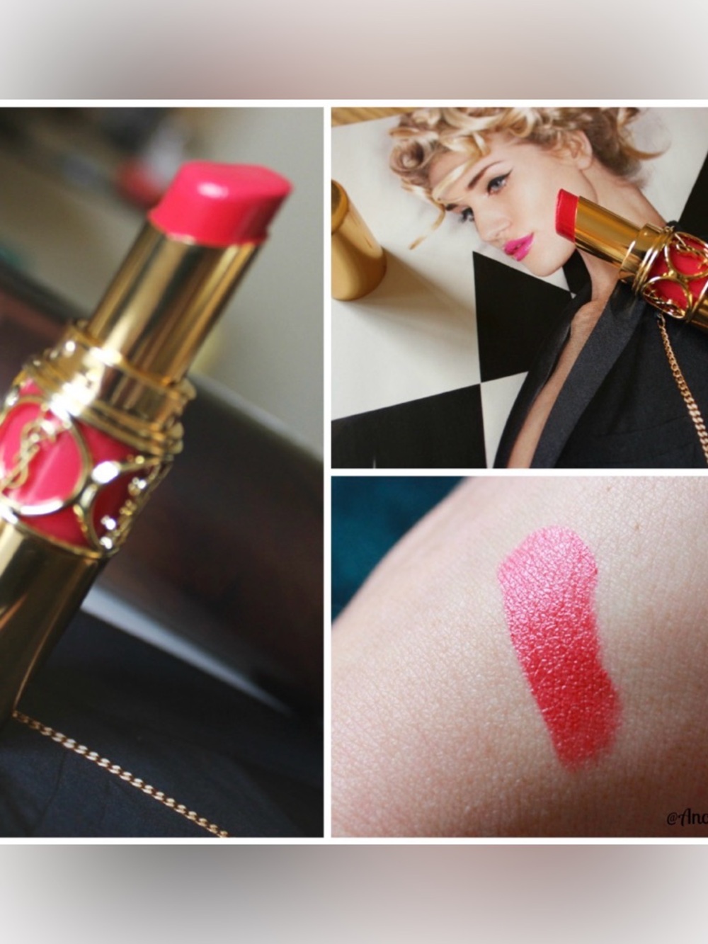 YSL rouge volupté 34 rose asarine